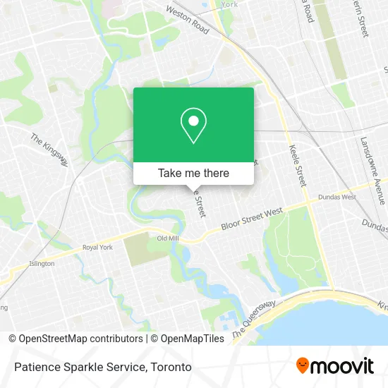 Patience Sparkle Service map