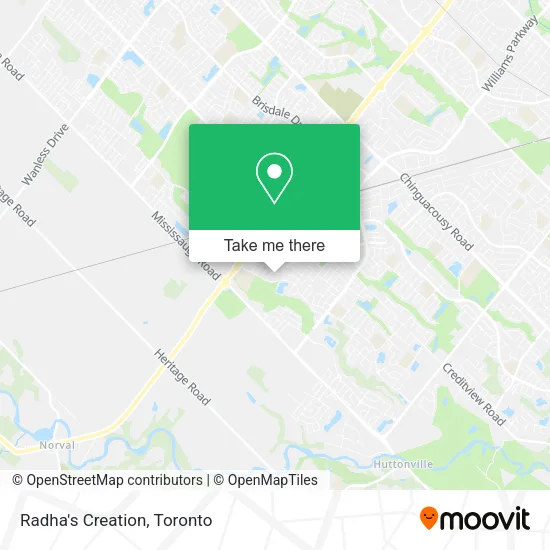 Radha's Creation map