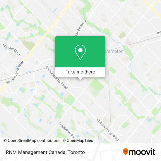 RNM Management Canada map