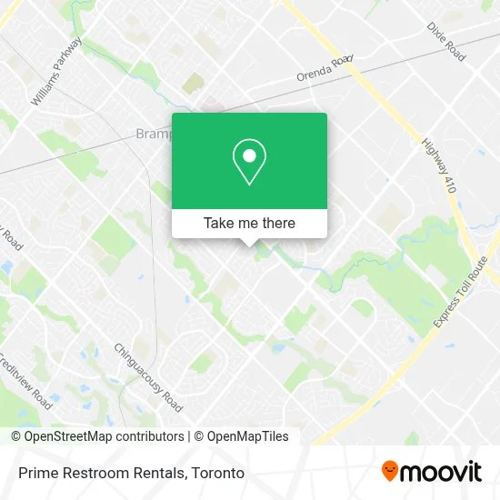 Prime Restroom Rentals map