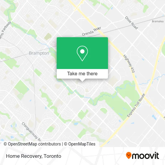 Home Recovery map