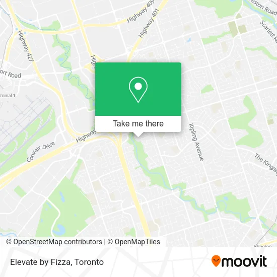 Elevate by Fizza map