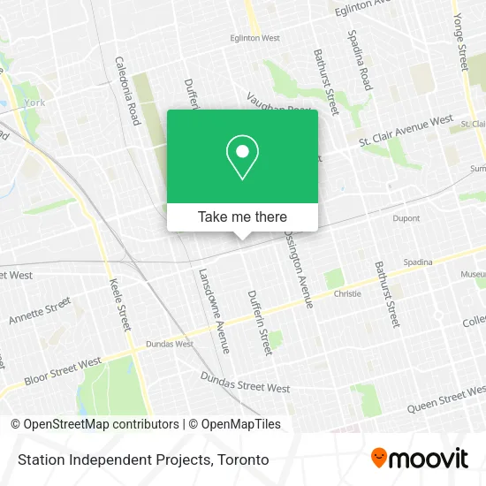 Station Independent Projects map