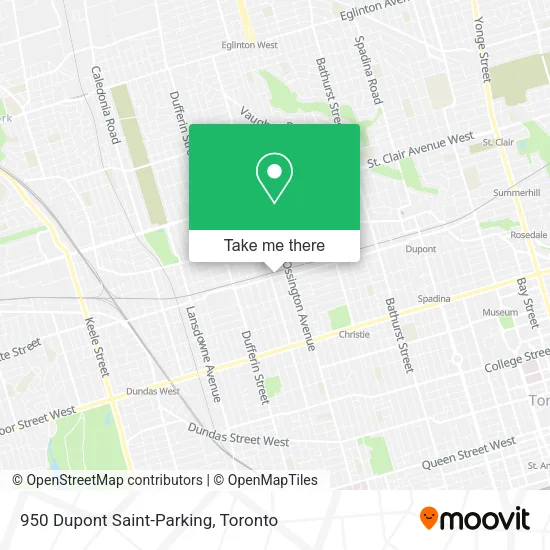 950 Dupont Saint-Parking map