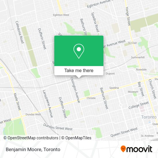 Benjamin Moore map