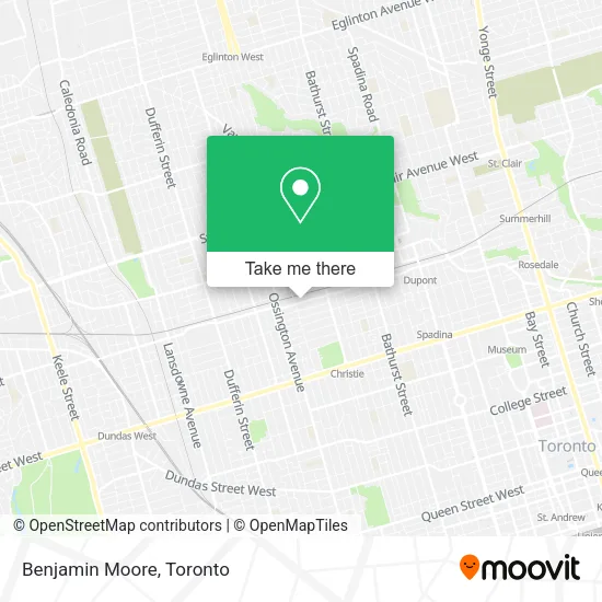Benjamin Moore map
