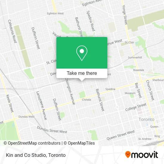 Kin and Co Studio map