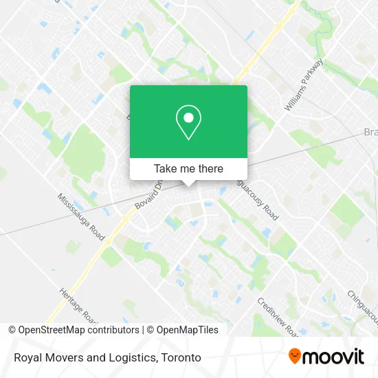 Royal Movers and Logistics map