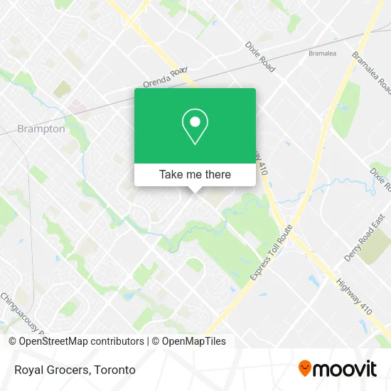 Royal Grocers map