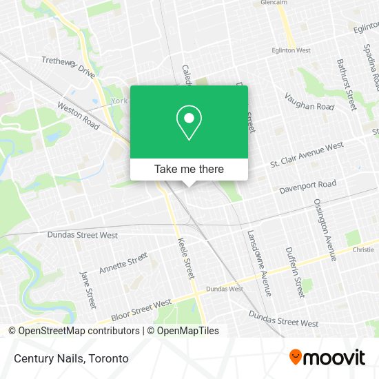 Century Nails map