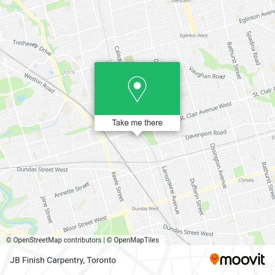 JB Finish Carpentry map