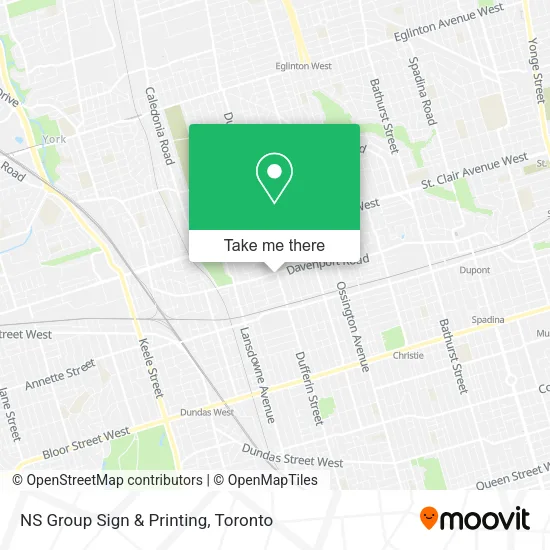 NS Group Sign & Printing map
