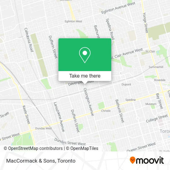MacCormack & Sons map