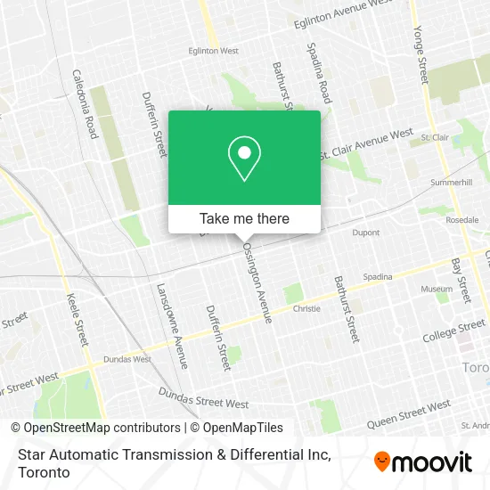 Star Automatic Transmission & Differential Inc map
