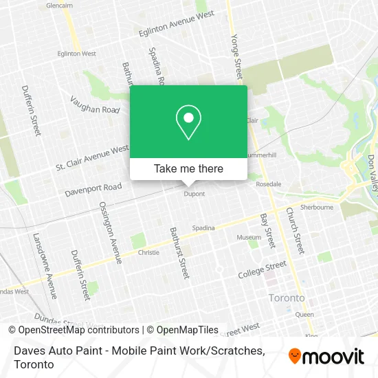 Daves Auto Paint - Mobile Paint Work / Scratches map