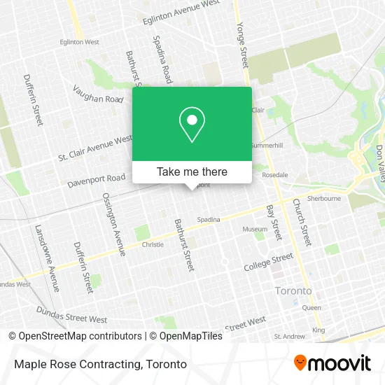 Maple Rose Contracting map