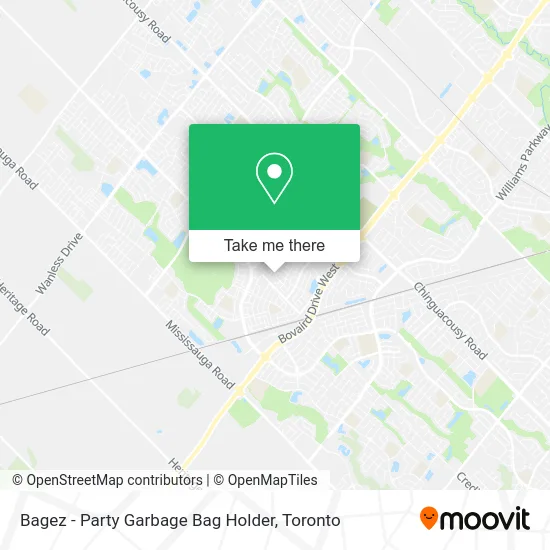 Bagez - Party Garbage Bag Holder map