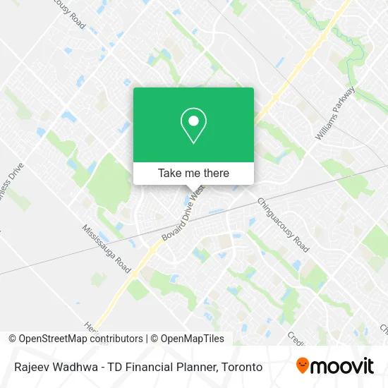 Rajeev Wadhwa - TD Financial Planner map