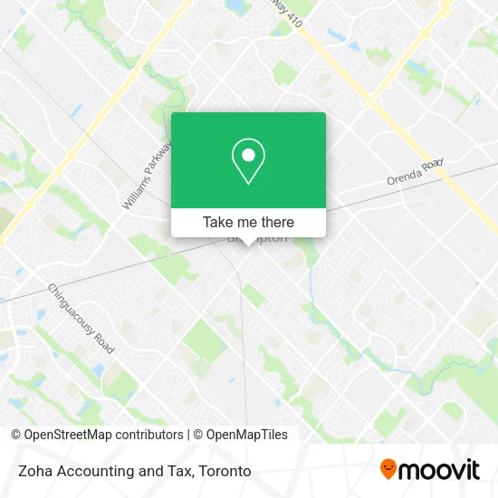 Zoha Accounting and Tax map