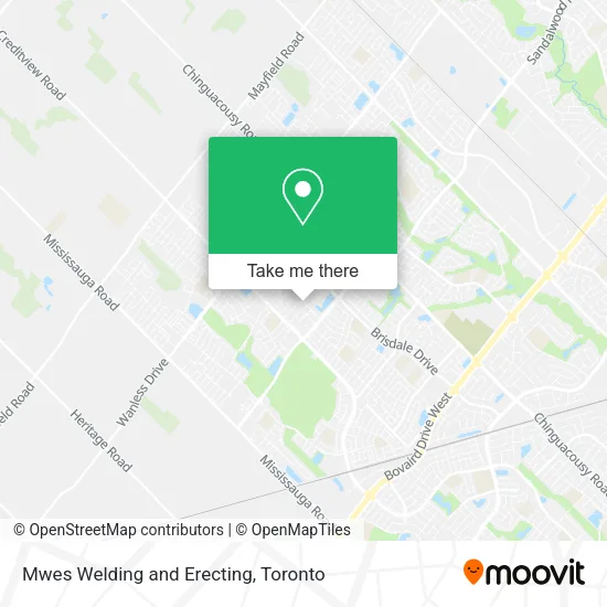 Mwes Welding and Erecting map