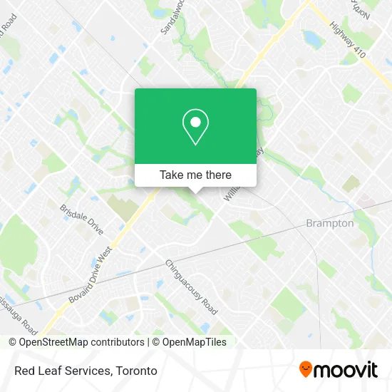 Red Leaf Services map