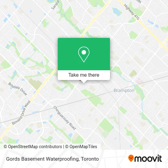 Gords Basement Waterproofing map