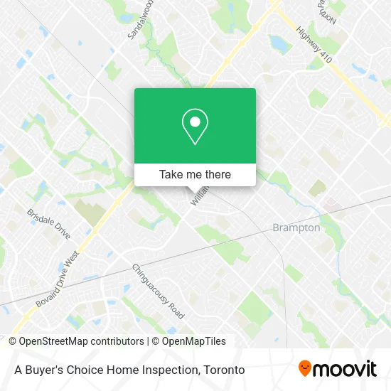 A Buyer's Choice Home Inspection map