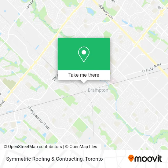 Symmetric Roofing & Contracting map