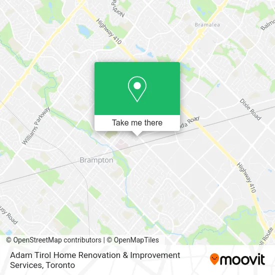 Adam Tirol Home Renovation & Improvement Services map