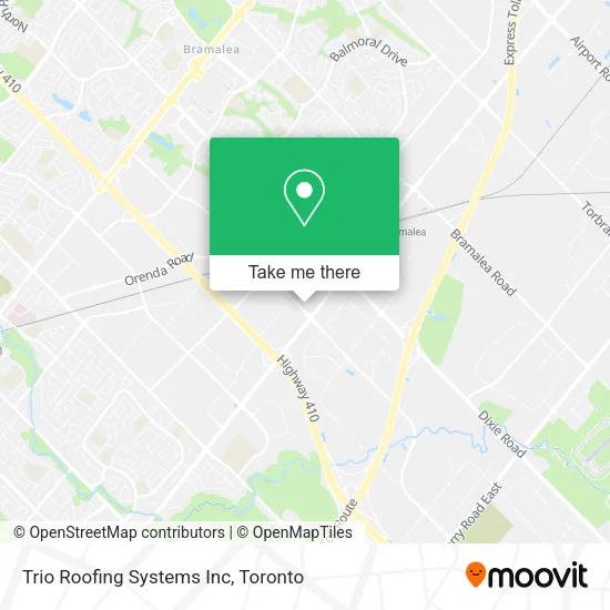 Trio Roofing Systems Inc map