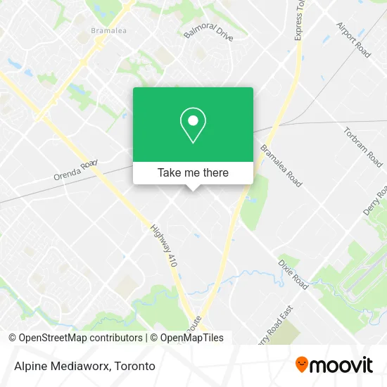 Alpine Mediaworx map