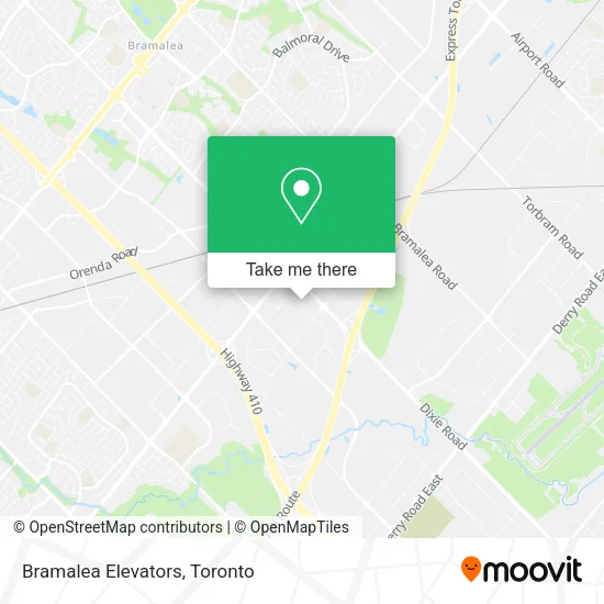 Bramalea Elevators map