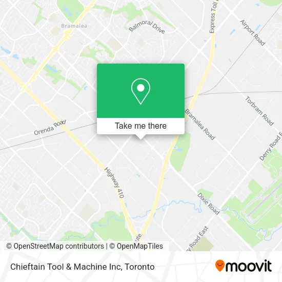 Chieftain Tool & Machine Inc map