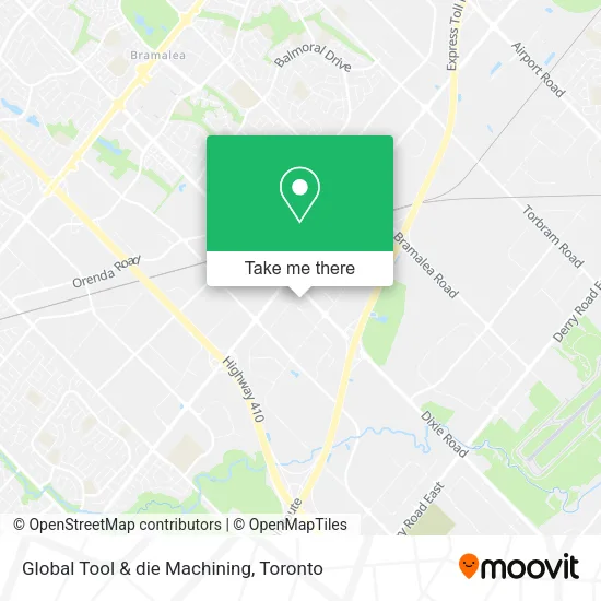 Global Tool & die Machining map