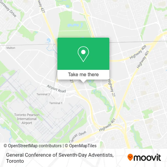 General Conference of Seventh-Day Adventists map