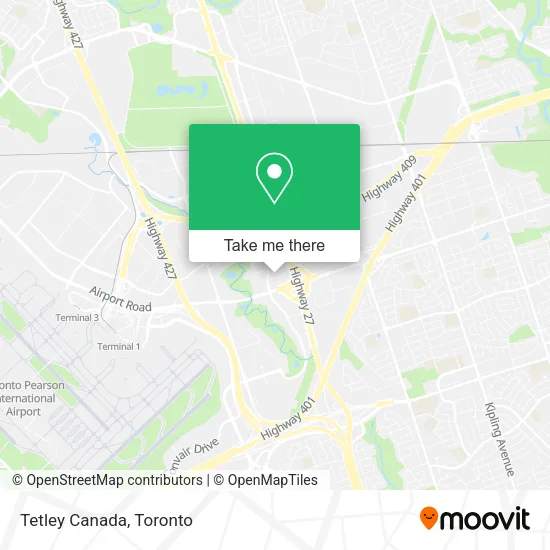 Tetley Canada map