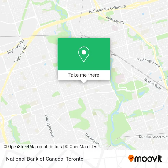 National Bank of Canada map