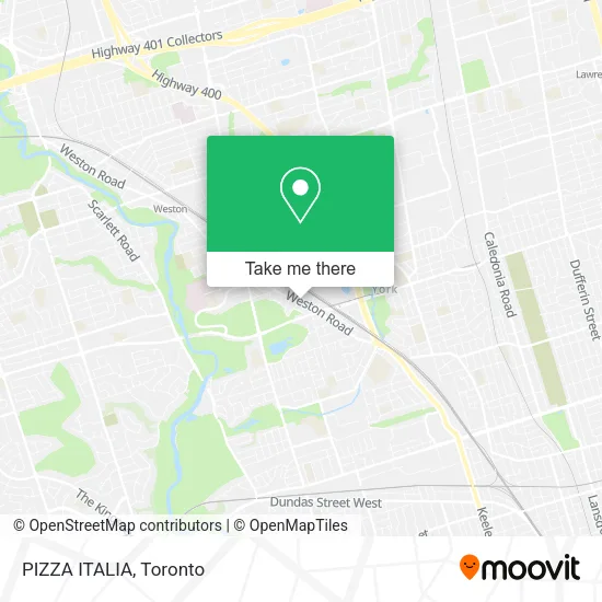 PIZZA ITALIA map
