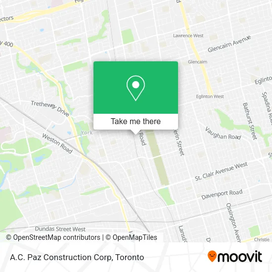 A.C. Paz Construction Corp map