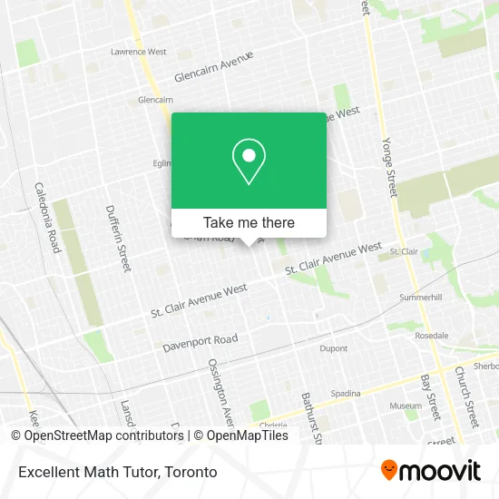 Excellent Math Tutor map