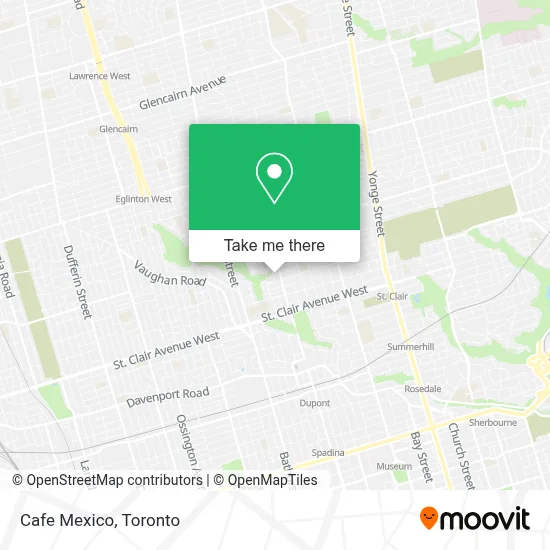 Cafe Mexico map