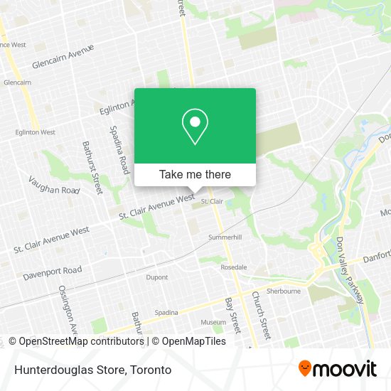 Hunterdouglas Store map