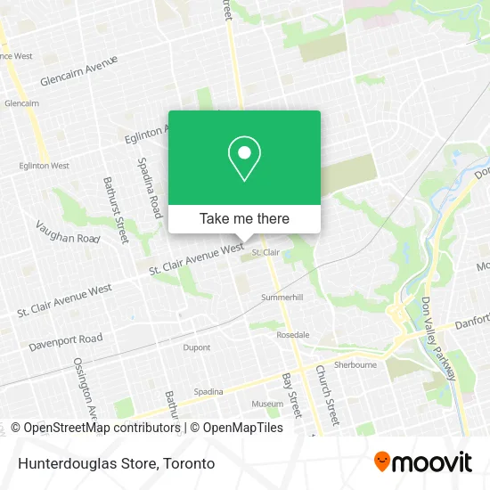 Hunterdouglas Store map