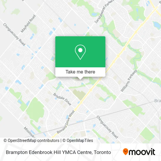 Brampton Edenbrook Hill YMCA Centre map