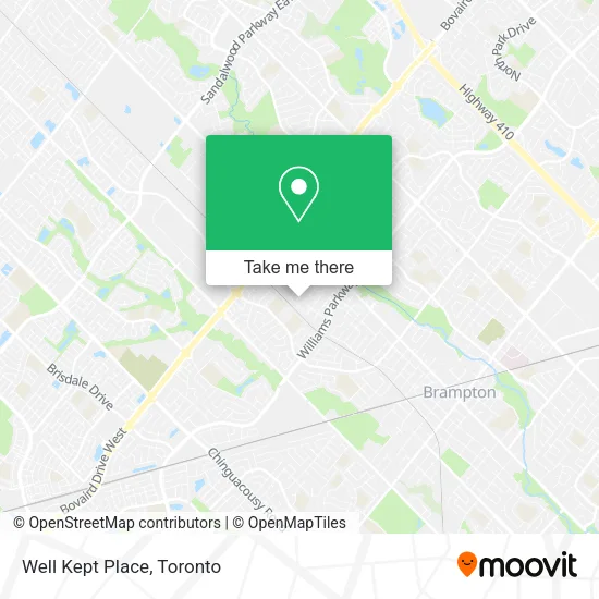Well Kept Place map