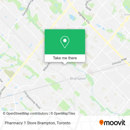 Pharmacy 1 Store Brampton map