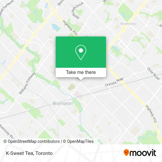K-Sweet Tea map