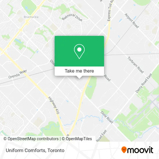 Uniform Comforts map