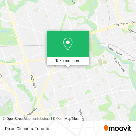 Dixon Cleaners map