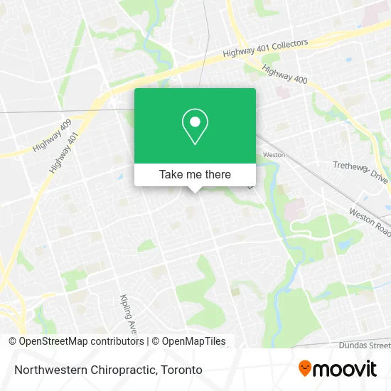 Northwestern Chiropractic map